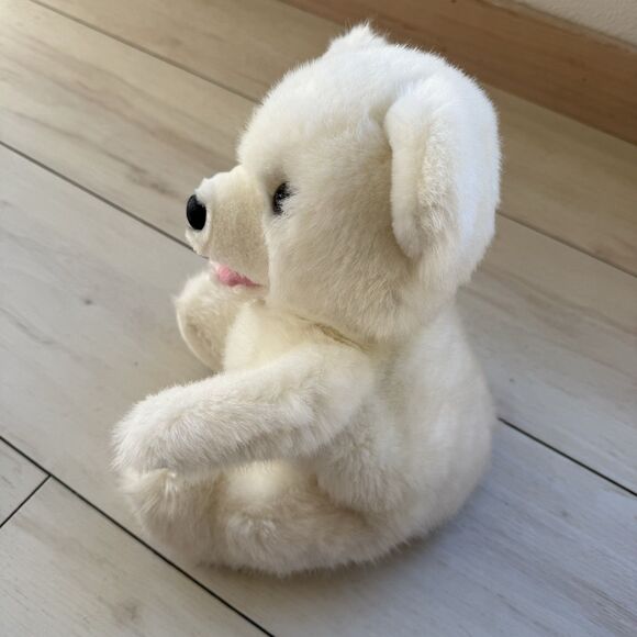 Vintage Mervyn’s Playful Pals Puppet White Puppy Dog Or Polar Bear - Picture 7 of 11